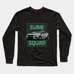 Subaru Impreza WRX STI Car Art - Widebody Modified JDM Drift Car Long Sleeve T-Shirt